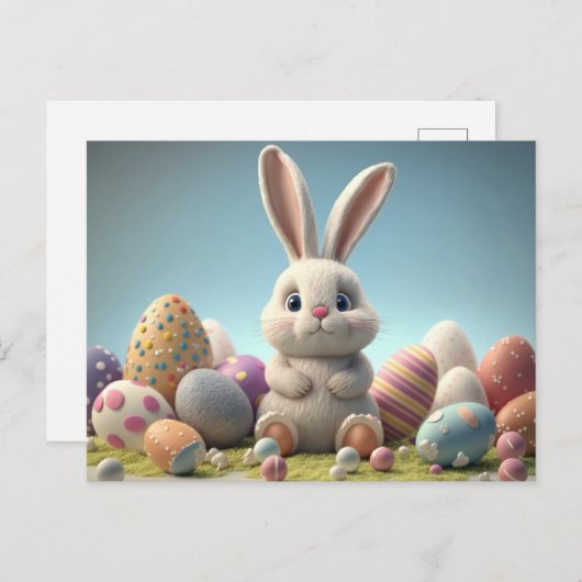 Schattig Pasen Briefkaart (Voorkant / Achterkant)