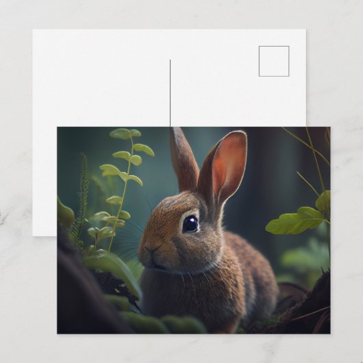 Schattig Pasen Briefkaart (Voorkant / Achterkant)