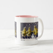 Schattig Pasen  Briefkaart Tweekleurige Koffiemok (Voorkant rechts)