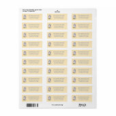 Schattig Pasen Eenhoorn - Retouradres Label (Full Sheet)