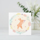 Schattig Pasen Feestdagenkaart (Staand voorkant)