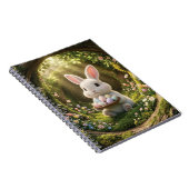 Schattig Pasen Konijn Notitieboek (Rechterzijde)