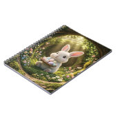 Schattig Pasen Konijn Notitieboek (Linkerzijde)