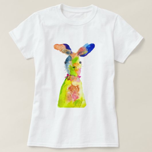 Schattig Pasen konijn T-shirt (Design voorkant)