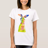 Schattig Pasen konijn T-shirt (Voorkant)