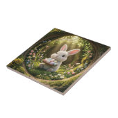 Schattig Pasen Konijn Tegeltje (Zijkant)