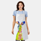 Schattig Pasen konijn waterverf kunst Schort (Gedragen)
