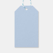 Schattig Pasen Konijn Waterverf met Hydrangea Cadeaulabel (Achterkant)