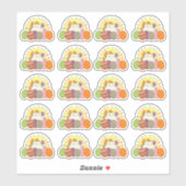 Schattig Pasen Sticker (Vel)