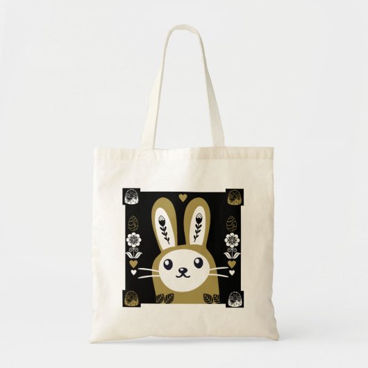 Schattig Pasen Vakantie Konijn Tote Bag (Voorkant)
