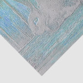 Schattig Pasen Wit Teal Blauw Groen Konijn Tissuepapier (Detail)