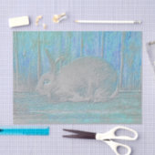 Schattig Pasen Wit Teal Blauw Groen Konijn Tissuepapier (Craft)