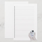 Schattig pasgeboren papaver (Puppy Dog), gebondenh Briefpapier (Voorkant / Achterkant)