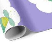 Schattig pasta-label Teddy Bear Wrapping Paper Cadeaupapier (Rol Hoek)