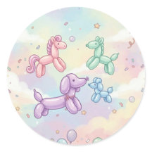 Schattig Pastel Ballondier Verjaardagsmeisje