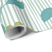 Schattig pastel bloemenblauw roze Verjaardagscadea Cadeaupapier (Rol Hoek)