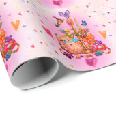 Schattig Pastel Cadeaupapier (Rol Hoek)
