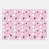 Schattig Pastel Geest Halloween Inpakpapier Vel (Voorkant 2)