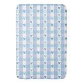 Schattig Pastel Geruit Liefdesontwerp Badmat (Voorkant Verticaal)