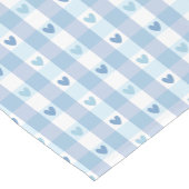 Schattig Pastel Geruit Liefdesontwerp Korte Tafelloper (Hoek)