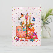 Schattig Pastel Kaart (Staand voorkant)