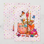 Schattig Pastel Kaart (Voorkant / Achterkant)