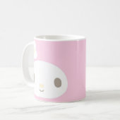 Schattig pastel karakterontwerp koffiemok (Voorkant links)