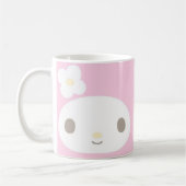 Schattig pastel karakterontwerp koffiemok (Links)