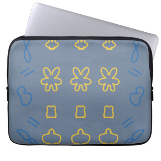 Schattig Pastel Kawaii Minimalistisch Patroon Laptop Sleeve