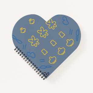 Schattig Pastel Kawaii Minimalistisch Patroon Notitieboek