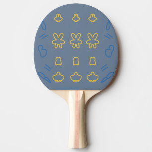 Schattig Pastel Kawaii Minimalistisch Patroon Tafeltennisbatje