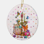 Schattig Pastel Keramisch Ornament (Links)