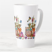 Schattig Pastel Latte Mok (Rechterhoek)