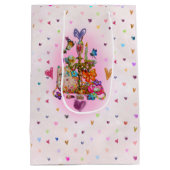 Schattig Pastel Medium Cadeauzakje (Achterkant)