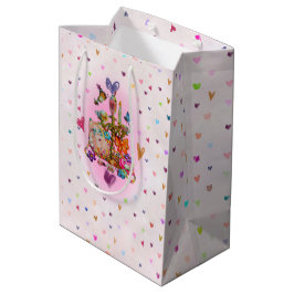 Schattig Pastel Medium Cadeauzakje