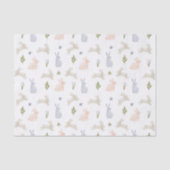 Schattig Pastel Paashaas Lente Tissuepapier (Voorkant)