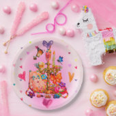 Schattig Pastel Papieren Bordje (Feest)