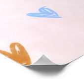 Schattig Pastel Poster (Hoek)