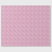 Schattig pastel roze hart patroon meisjesachtig cadeaupapier (Vlak)