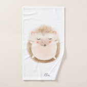 Schattig pastel safari schattig monogram voor meis bad handdoek (Handdoek)