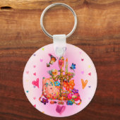 Schattig Pastel Sleutelhanger (Voorkant)