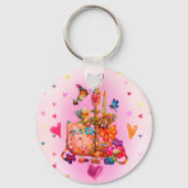 Schattig Pastel Sleutelhanger (Achterkant)