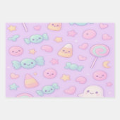 Schattig Pastel Spoken Halloween, Inpakpapier Vel (Voorkant 3)