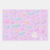 Schattig Pastel Spoken Halloween, Inpakpapier Vel (Voorkant 2)