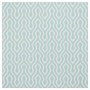 Schattig pastel turquoise chevron ikat patroon stof