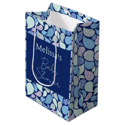 Schattig Pastel Zeemeermin Traan Drop Girly Ocean  Medium Cadeauzakje (Voorkant Gekanteld)