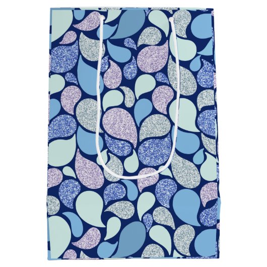 Schattig Pastel Zeemeermin Traan Drop Girly Ocean  Medium Cadeauzakje (Achterkant)