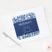 Schattig Pastel Zeemeermin Traan Drop Girly Ocean Vierkante Sticker (Envelop)