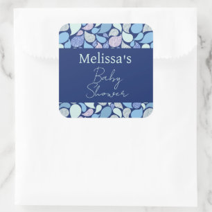 Schattig Pastel Zeemeermin Traan Drop Girly Ocean  Vierkante Sticker