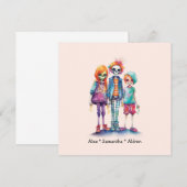 Schattig Pastel Zombie Trio - Schattige Halloween (Voorkant / Achterkant)